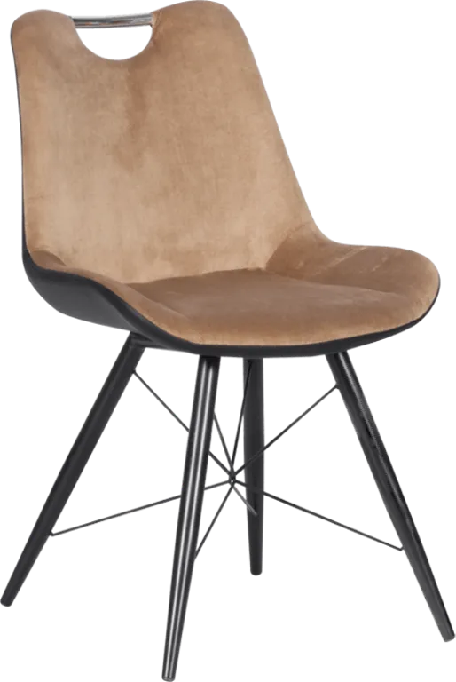 Kitchen chair with metal base